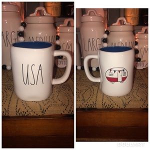 Rae Dunn USA Double Sided Mug